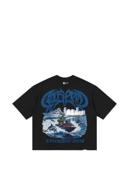 Tricou Godspeed cu imagine negru