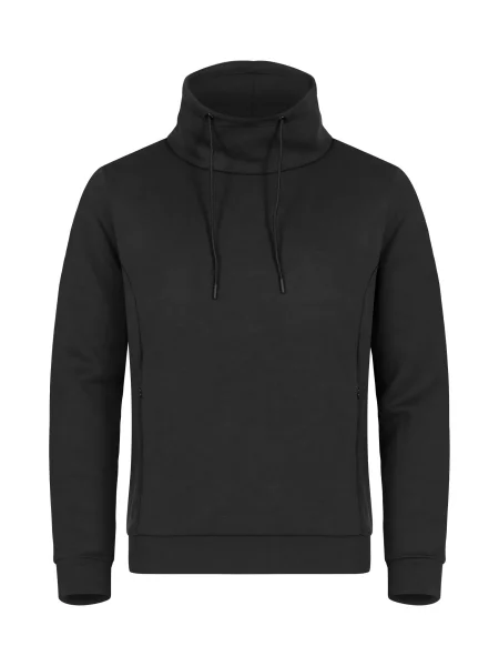 Clique Hobart Bluza z wysokim kołnierzem z materiału air-layer – Black czarna