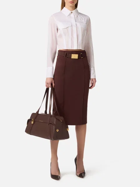 Рубашка Elisabetta Franchi белая