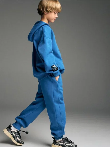 Reserved Pantaloni jogger cu conținut ridicat de albastru