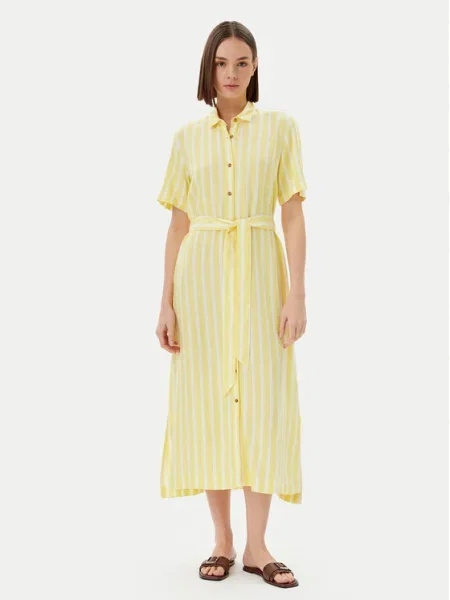 Barbour Rochie tip cămașă Adelaide galben