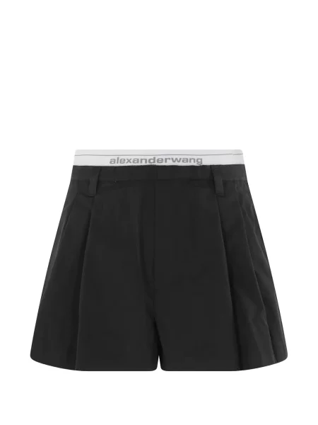 Pantaloni scurți Alexander Wang cu autograf negru