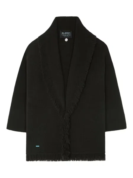 Cardigan Alanui cu franjuri negru