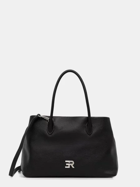 ERMANNO Firenze torebka skórzana czarna