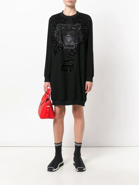 Rochie Kenzo cu dungi de tigru negru