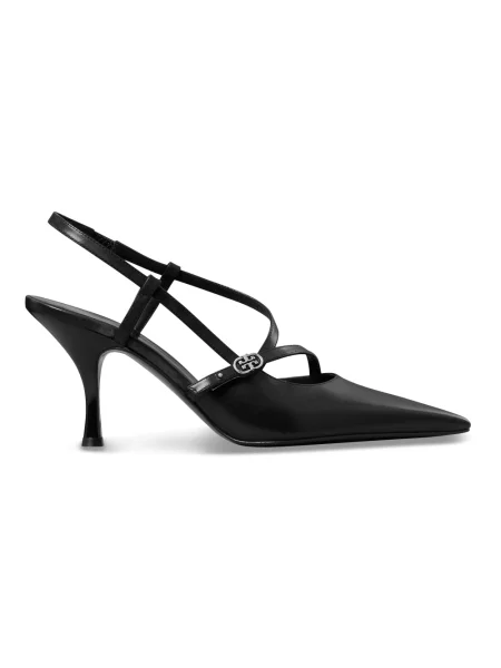 Czółenka Tory Burch skórzana czarna