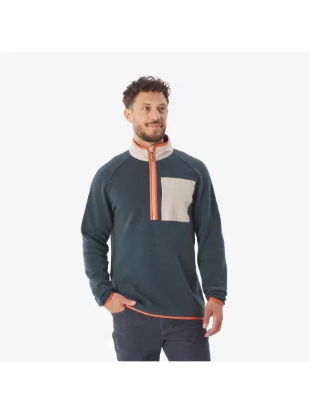 Sweter turystyczny Quechua beżowy