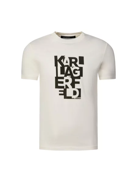 Karl Lagerfeld Tricou bej negru