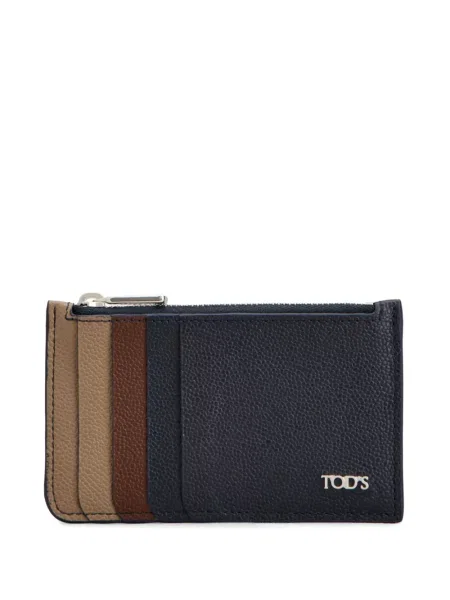 Кожено портмоне Tod's синьо