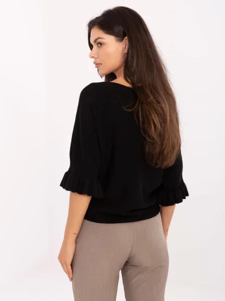 Pulover Italy Moda negru