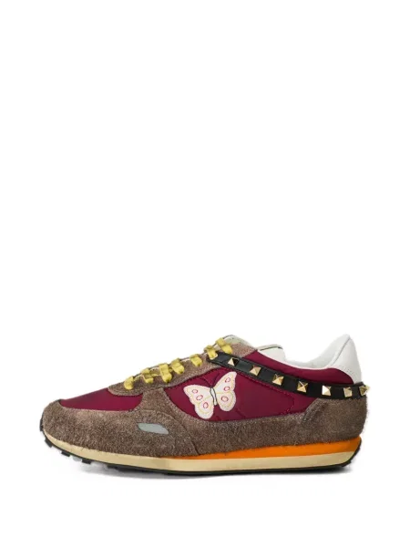 Hímzett bőr sneaker Valentino Garavani piros