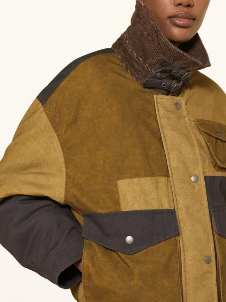 Marant Étoile Bunda Fieldjacket Risla khaki / velbloudí černá