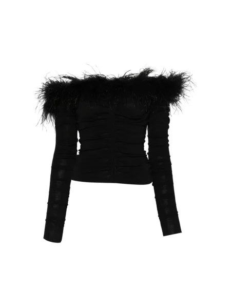 Top Self-portrait w piórka czarny