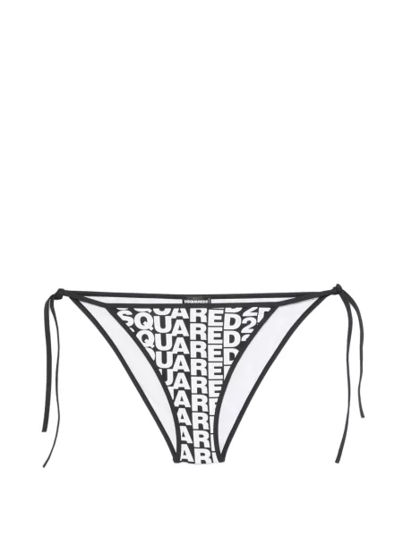 Chiloți briefs Dsquared2 cu imagine cu legături negru
