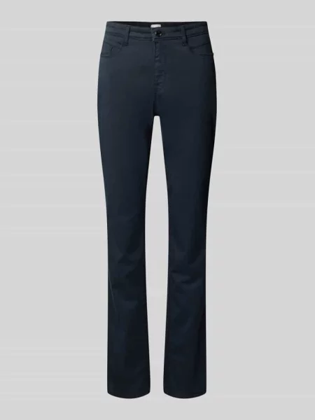 Jeansy o rozkloszowanym kroju z dodatkiem lyocellu model ‘Mary’ Brax granatowe