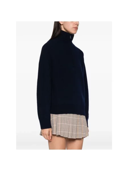 Sweter z golfem Mc2 Saint Barth niebieski