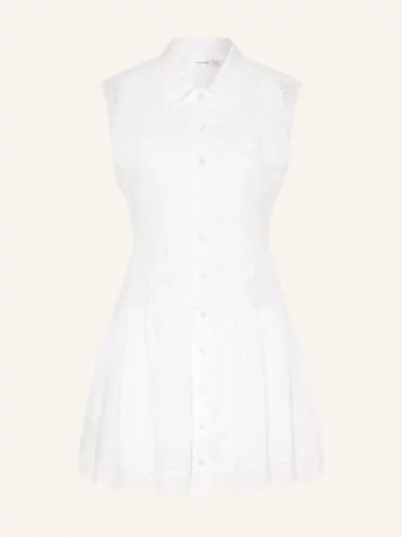 Frame Sukienka Koszulowa Z Koronką weiss biała