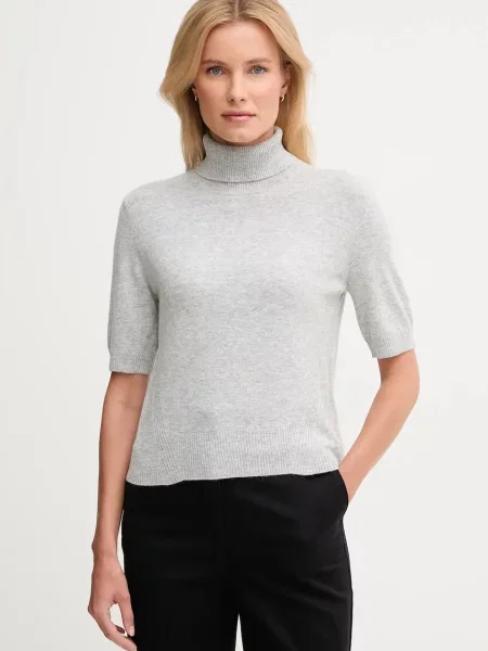 Дитячий светр з додаванням вовни United Colors of Benetton легкий гольф сірий