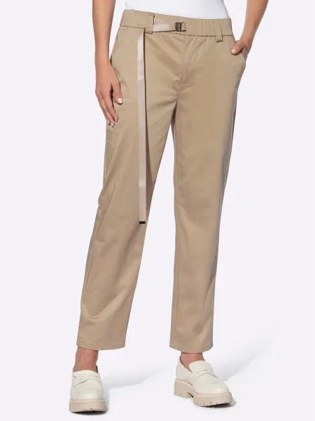 Heine Pantaloni eleganți cămilă maro