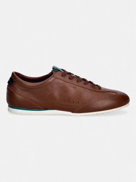 BOSS Lineor sneakers pentru bărbați din piele maro