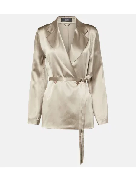 Geacă Joseph din satin bej