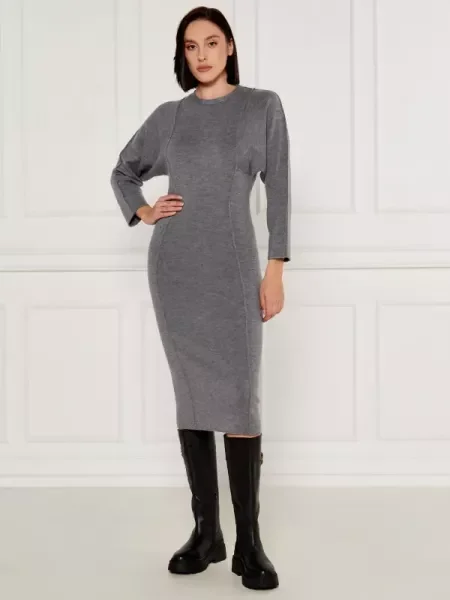 Pinko De lână rochie gri