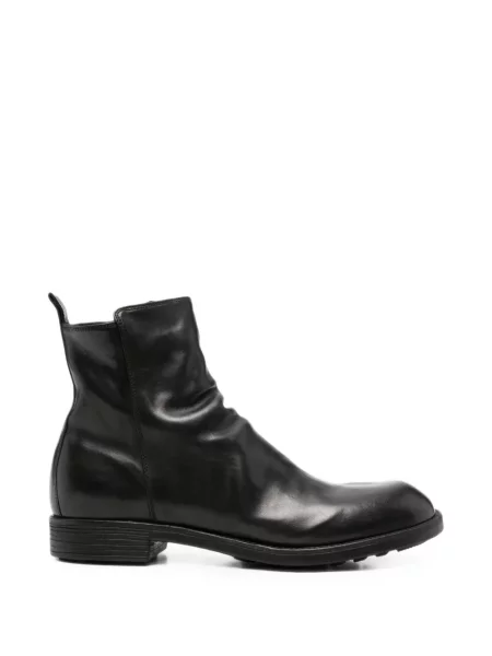 Cizme scurte Officine Creative din piele negru