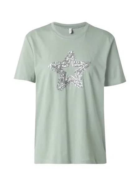ONLY Tricou ONLMARCY pastel / argintiu verde