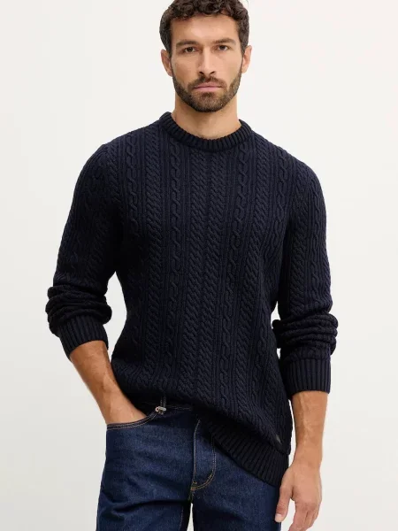 Barbour pulover de lână bleumarin