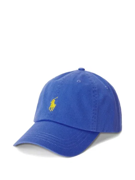 Șapcă Polo Ralph Lauren de mătase cu dungi cu cataramă albastru