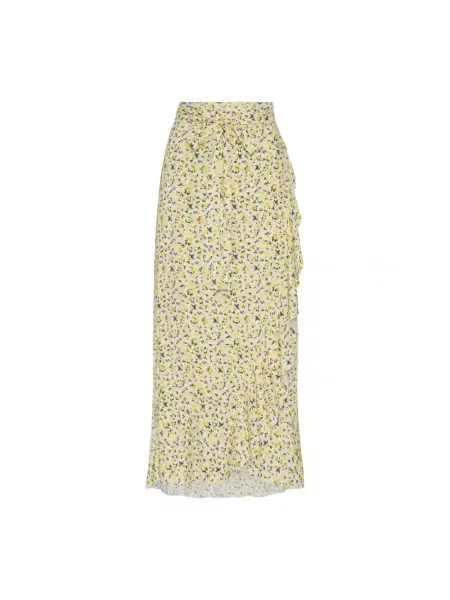 Wielobarwność spódnica American Dreams w kwiatki żółta