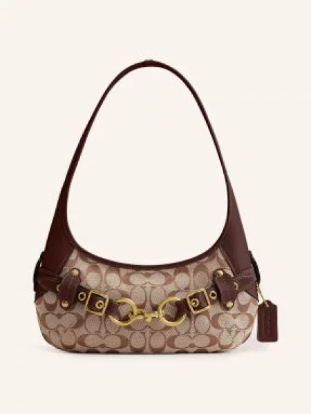 Coach Torebka Na Ramię beige beżowa