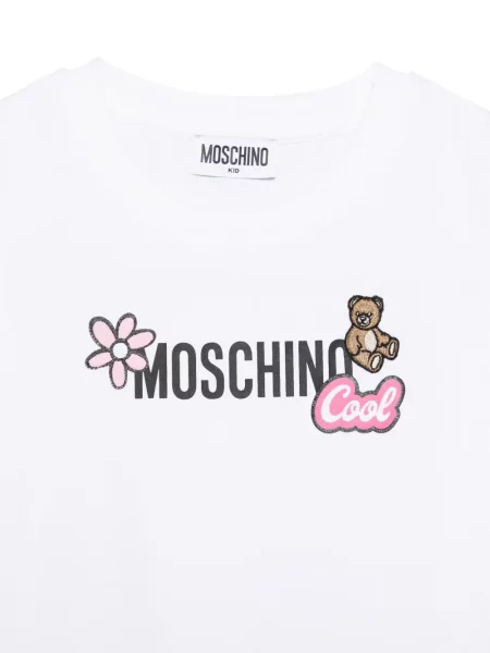 Koszulka dziecięca Moschino biała