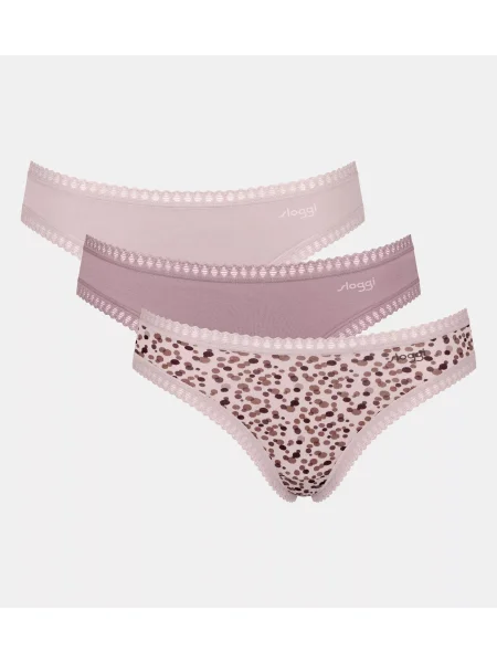SLOGGI Slip pielii / maro zmeură roz