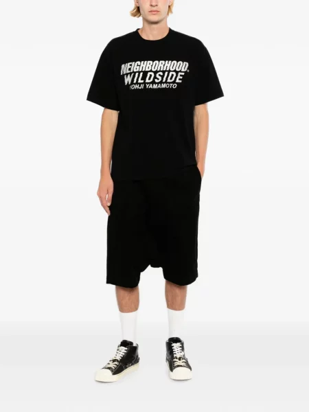 Scurt tricou Yohji Yamamoto negru