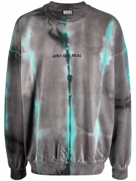 Kravata Diesel tie-dye veze siva
