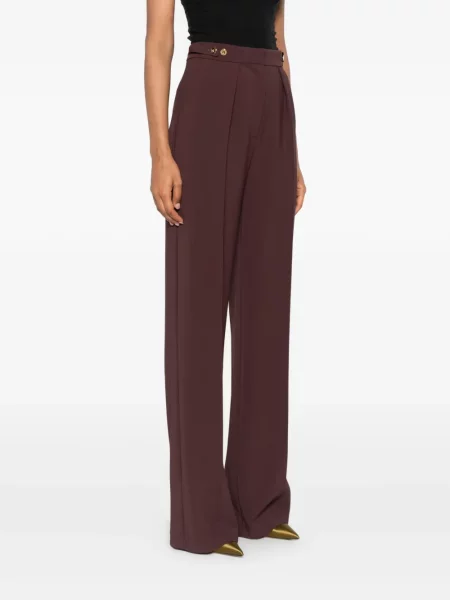 Pantaloni Elisabetta Franchi plisate roșu