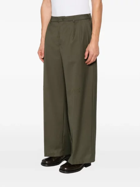 Pantaloni Thestroy zdrențuiți verde