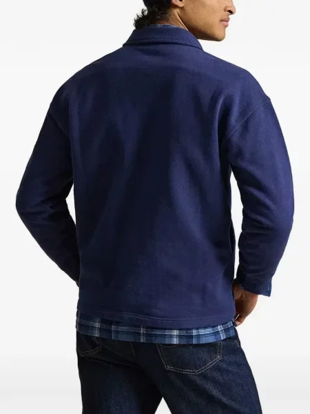 Бански Polo Ralph Lauren бродиран на райета връзки синьо