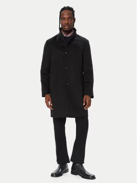 Tommy Hilfiger De lână palton negru