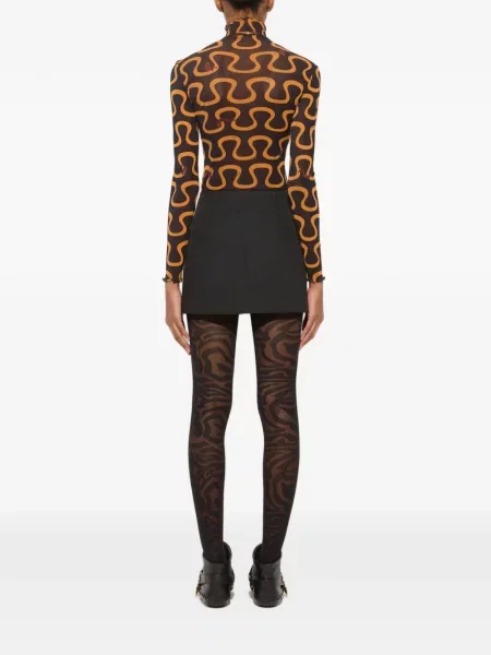 Top Pucci cu imagine din tul violet