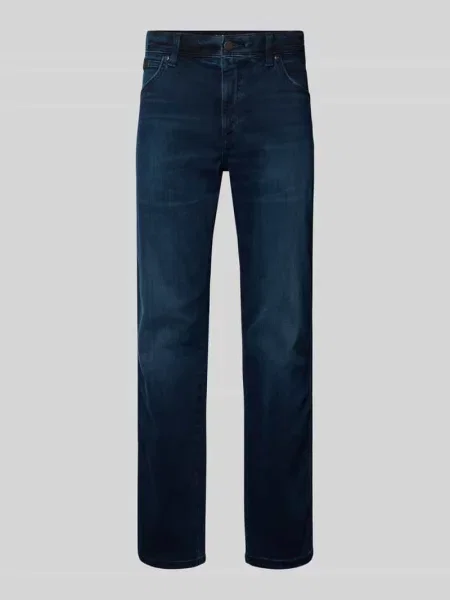 Jeansy o kroju straight fit w stylu model Texas' Wrangler granatowe