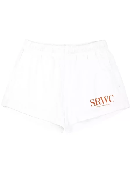 Pantaloni scurți Sporty & Rich cu imagine alb