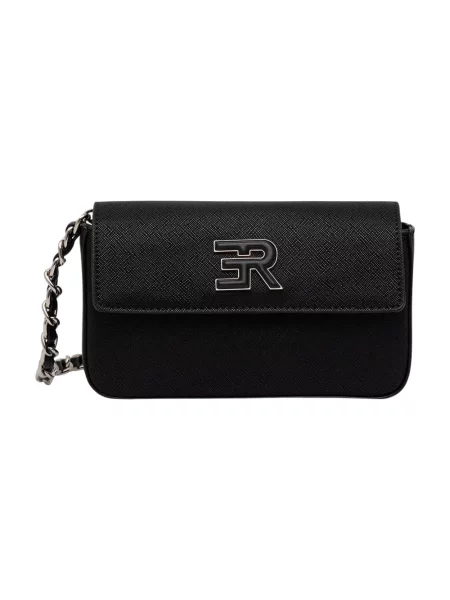 ERMANNO Firenze torebka crossbody z imitacji skóry czarna