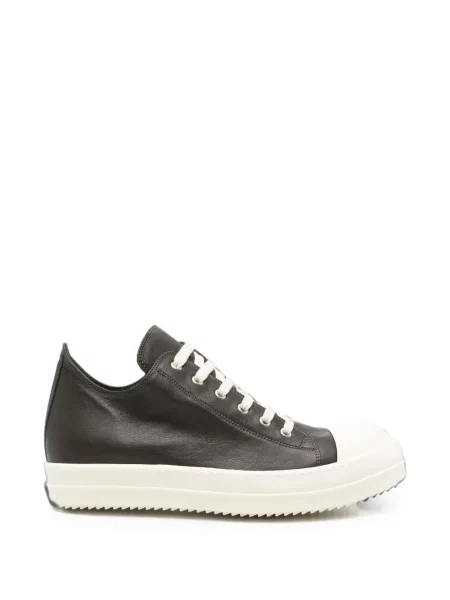 Sneakerși Rick Owens din piele maro