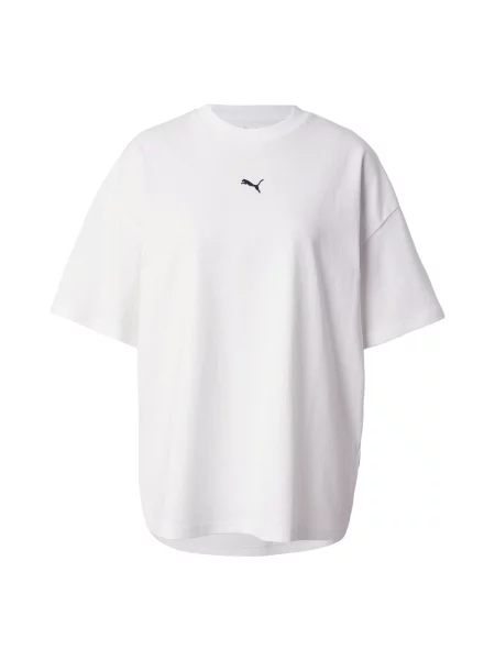 PUMA Tricou supradimensional Essentials' alb