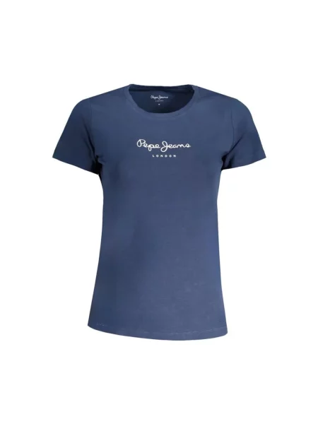 Koszulka Pepe Jeans z logo niebieska