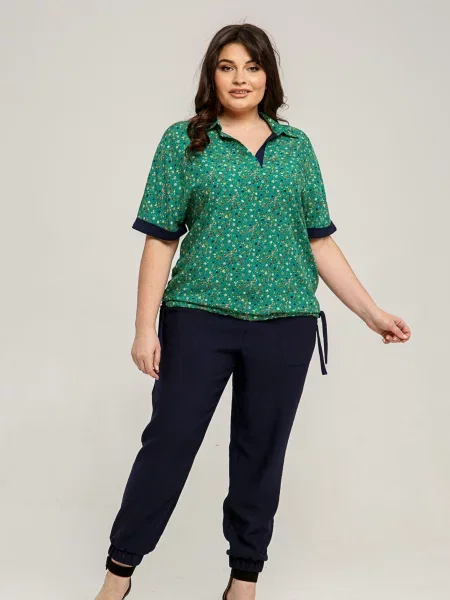 Блузка All Posa зеленая