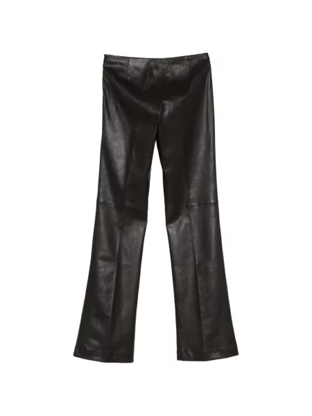 Pantaloni Seventy din piele maro
