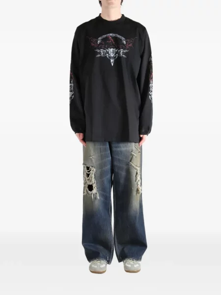 Grafic hanorac Vetements negru